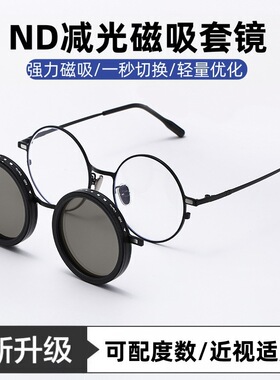 磁吸偏光镜ND可调减光墨镜开车钓鱼防强光高清太阳镜防眩光男士女