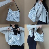 三家菱格腋下大法棍时尚 百搭单肩斜挎包女高级感小众设计手提包包