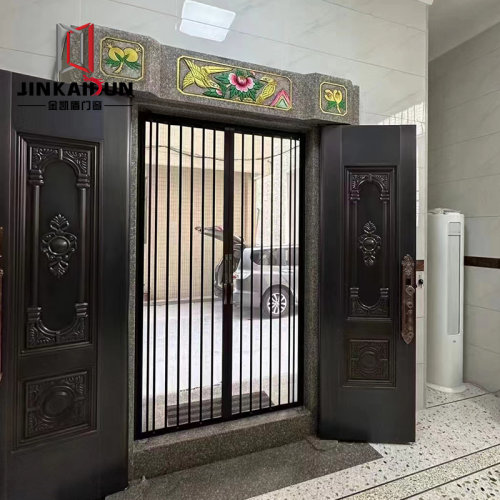 金刚网折叠纱门防蚊带锁防盗防猫防铝合金推拉式沙门纱窗门