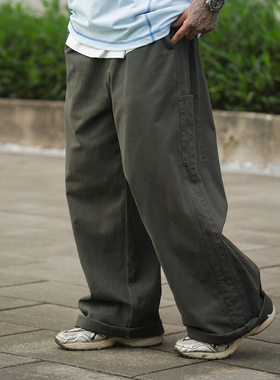 PROPCELL日系复古宽松直筒工装裤Cityboy通勤休闲百搭休闲长裤男