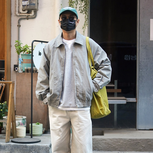 日系巴恩风工装夹克男酵洗外套