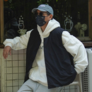 PROPCELL冬季 无领白鸭绒羽绒马甲cleanfit潮流日系背心外套男 新款