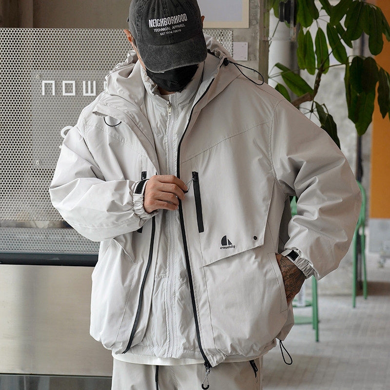 三合一户外冲锋保暖羽绒服