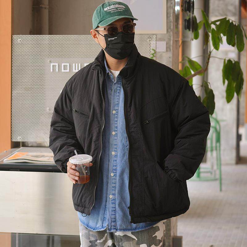 PROPCELL日系复古纯色棉衣