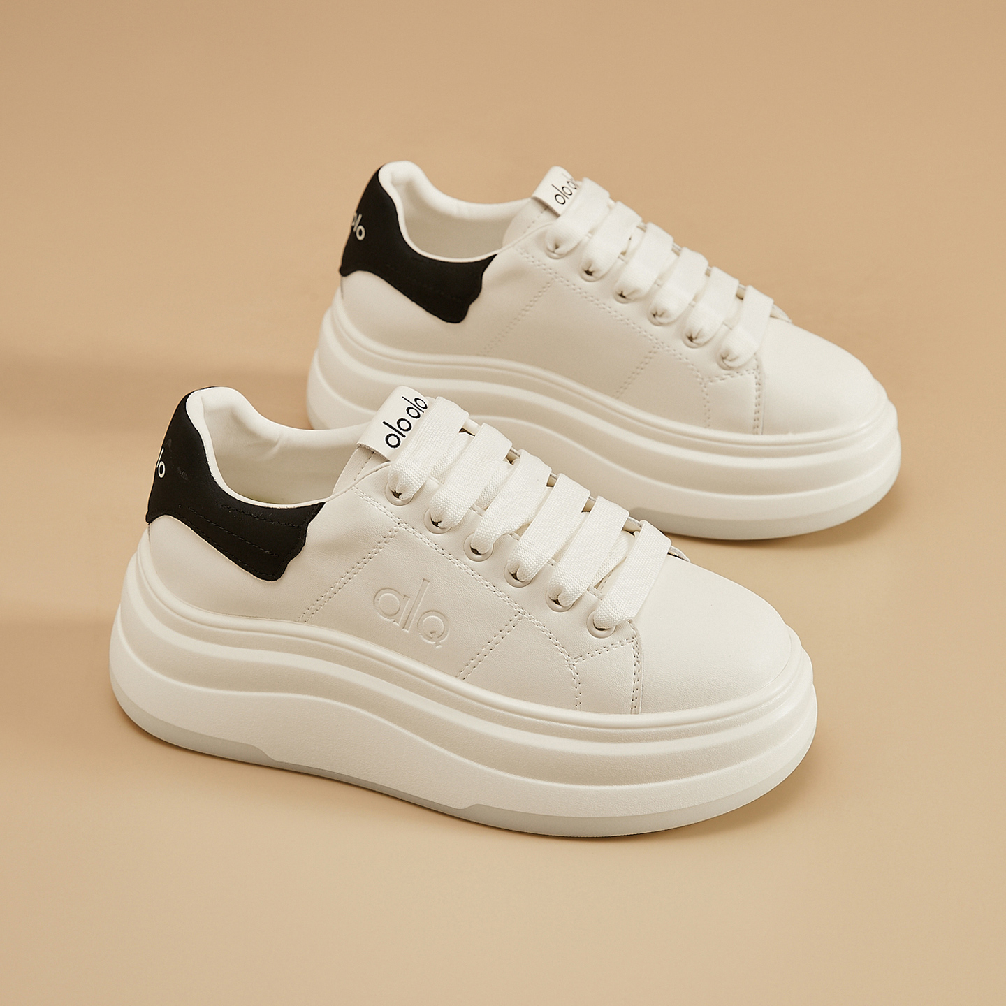 6cm松糕厚底小白鞋女款2025新款