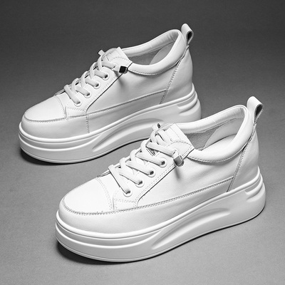 内增高女鞋小白鞋女2025新款