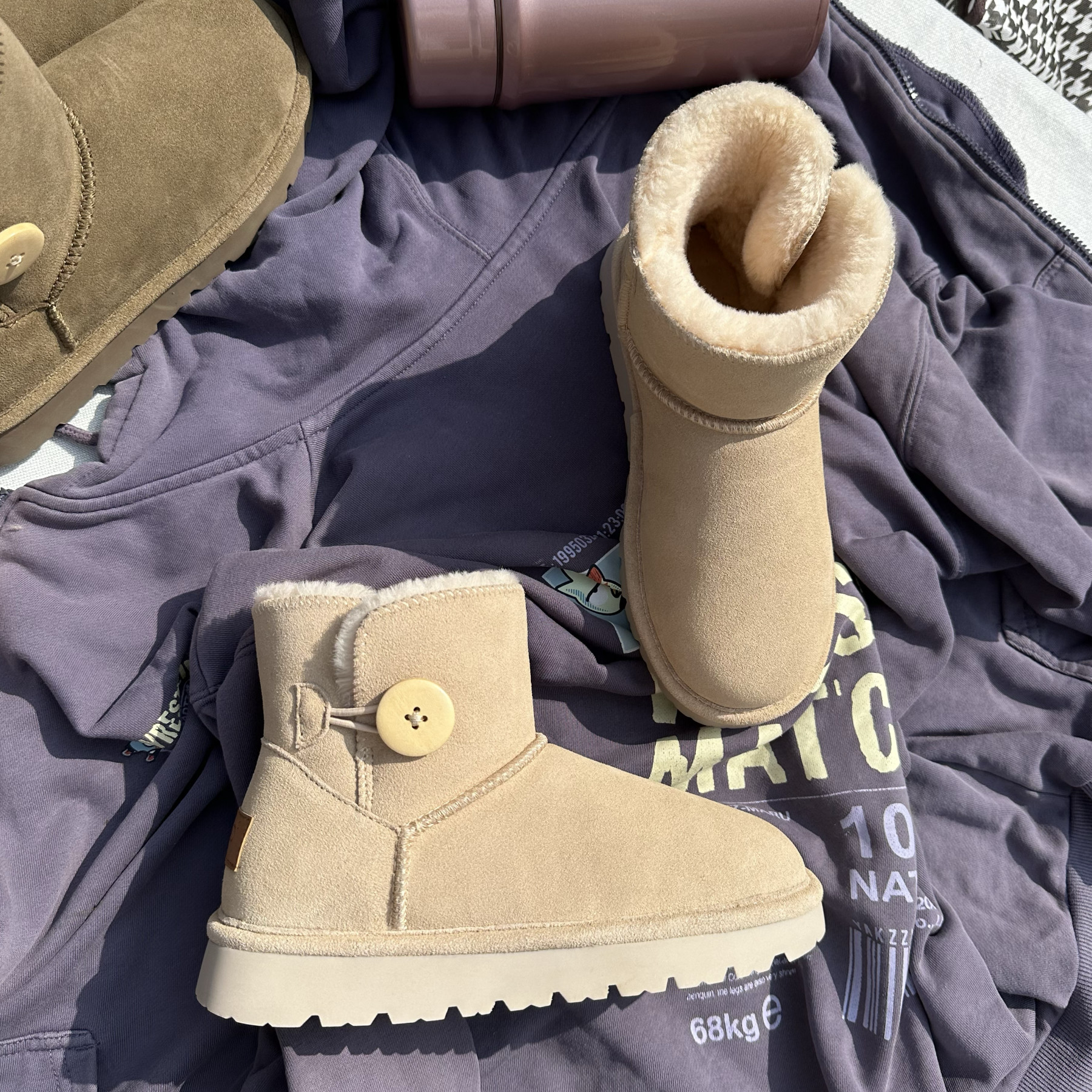 加厚保暖雪地靴短筒HFO防水真皮