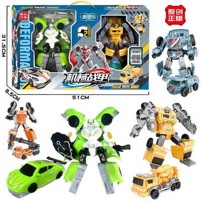 变形机器人男机械战甲汽车模型