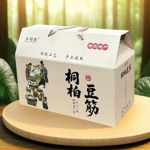 乡宛香南阳特产桐柏豆筋礼盒装