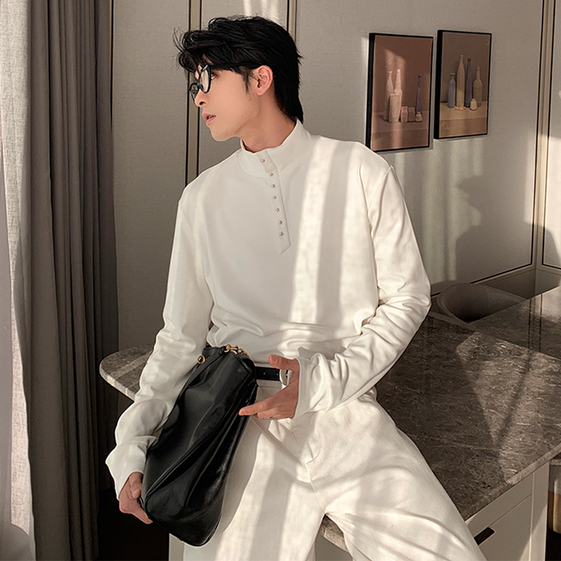 Hualun情侣德绒长袖t恤