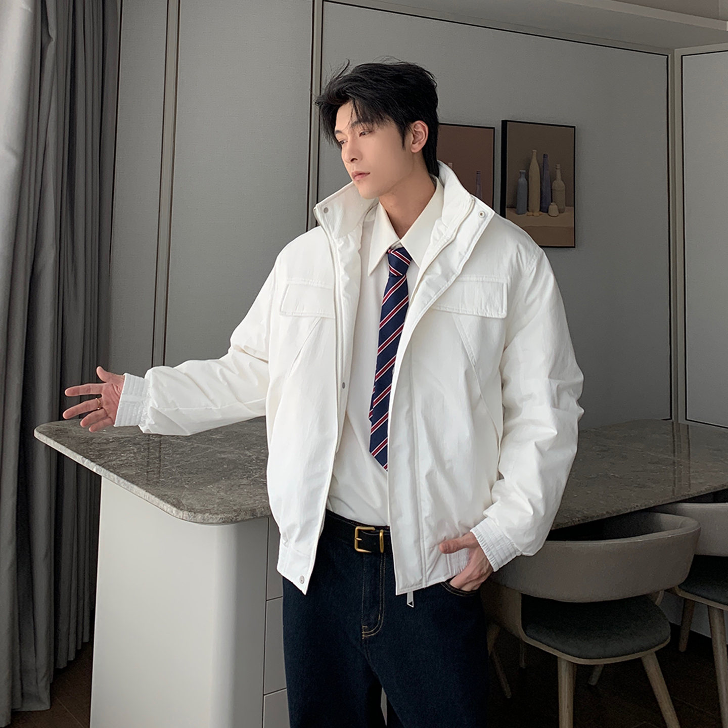 Hualun冬季白鸭绒羽绒服