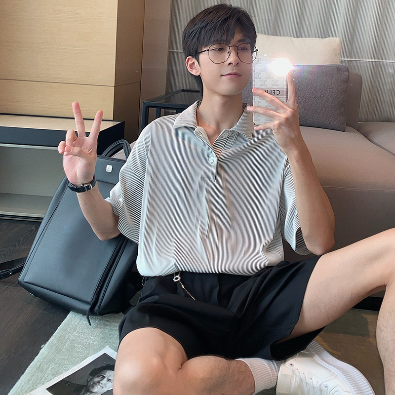 Hualun夏季薄款冰丝翻领轻熟风polo衫男短袖潮牌超火上衣冰感T恤,男装,Polo衫,淘宝优惠券,粉丝福利购,淘宝优惠卷