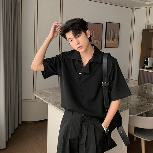Hualun夏季短袖翻领polo衫T恤