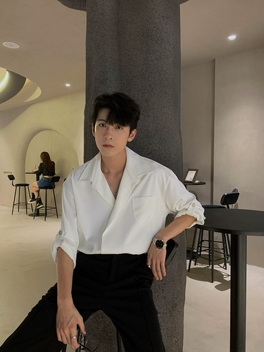 Осенняя дизайнерская трендовая рубашка, тренд сезона, оверсайз