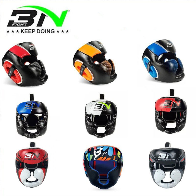 BN拳击头盔成人跆拳道儿童泰拳散打头套加厚比赛训练搏击护头护具,运动/瑜伽/健身/球迷用品,拳击头盔,淘宝优惠券,粉丝福利购,淘宝优惠卷