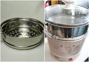 不锈钢原装 70C电煮锅一体式 适用小浣熊60C 蒸笼宿舍学生锅 包邮