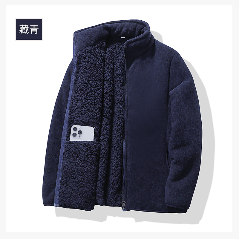 羊羔绒加绒加厚保暖短外套