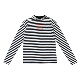 K2105日单新款 上衣外穿内搭T恤可亲子 舒适长袖 女装 字母条纹修身