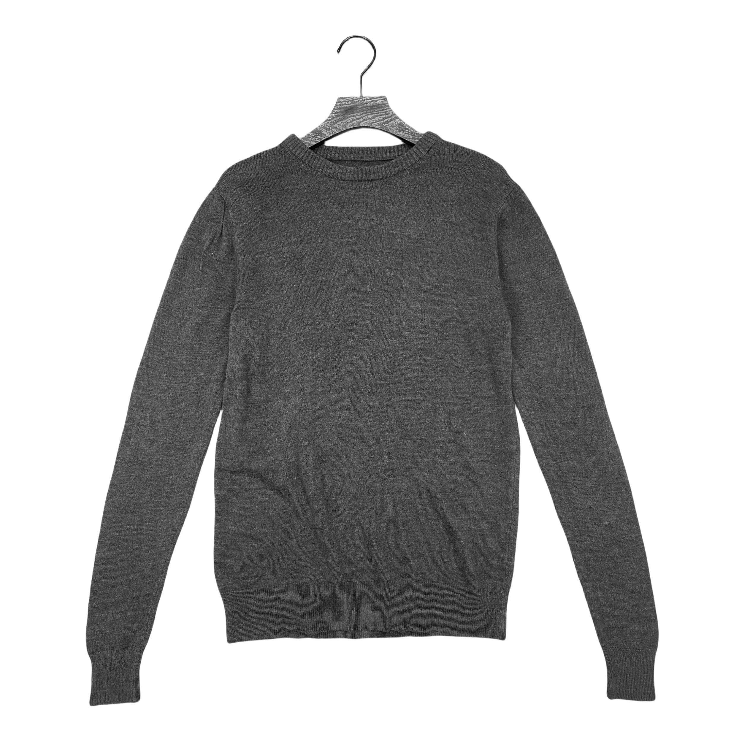 E3136秋季新款男女同款简约纯色圆领针织衫休闲舒适套头打底衫