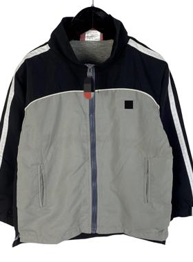 C2034外贸新款童装个性拼色休闲外套男童立领拉链宽松潮上衣