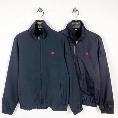 A0003春季新品男女青春外穿立领长袖休闲纯色中性款开衫外套