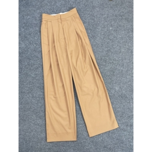 通勤西装 高腰净色女士休闲裤 裤 宽松时尚 E7121春季 直筒裤 新款
