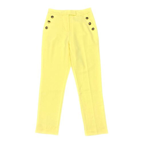 E2252春季新款韩版高腰休闲裤OL通勤西装裤两侧斜插袋纯色长裤