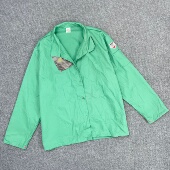 宽松棉质翻领外套纯色休闲长袖 男士 无扣夹克 秋季 C4030瑕疵款