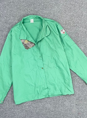 C4030瑕疵款~秋季男士宽松棉质翻领外套纯色休闲长袖无扣夹克