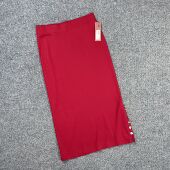 H2013外贸新款 纯色高腰女半身裙纽扣装 饰一步裙通勤包臀裙中长裙