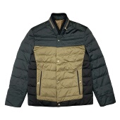 拼色羽绒服轻薄休闲拉链保暖爸爸装 C8018孤品 时尚 男装 外套 冬季