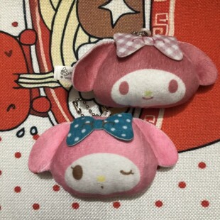 美乐蒂毛绒小吊饰迷你挂件Melody书包钥匙扣创意手机挂送朋友礼物
