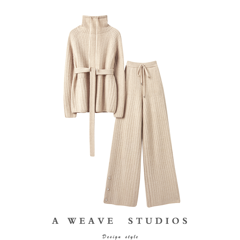 牧绒飞高端100%纯山羊绒套装