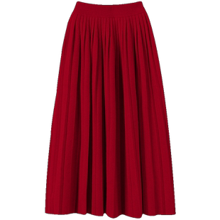 一心推给姐们~2024新款大克重加厚羊绒半身裙长款A字针织伞裙