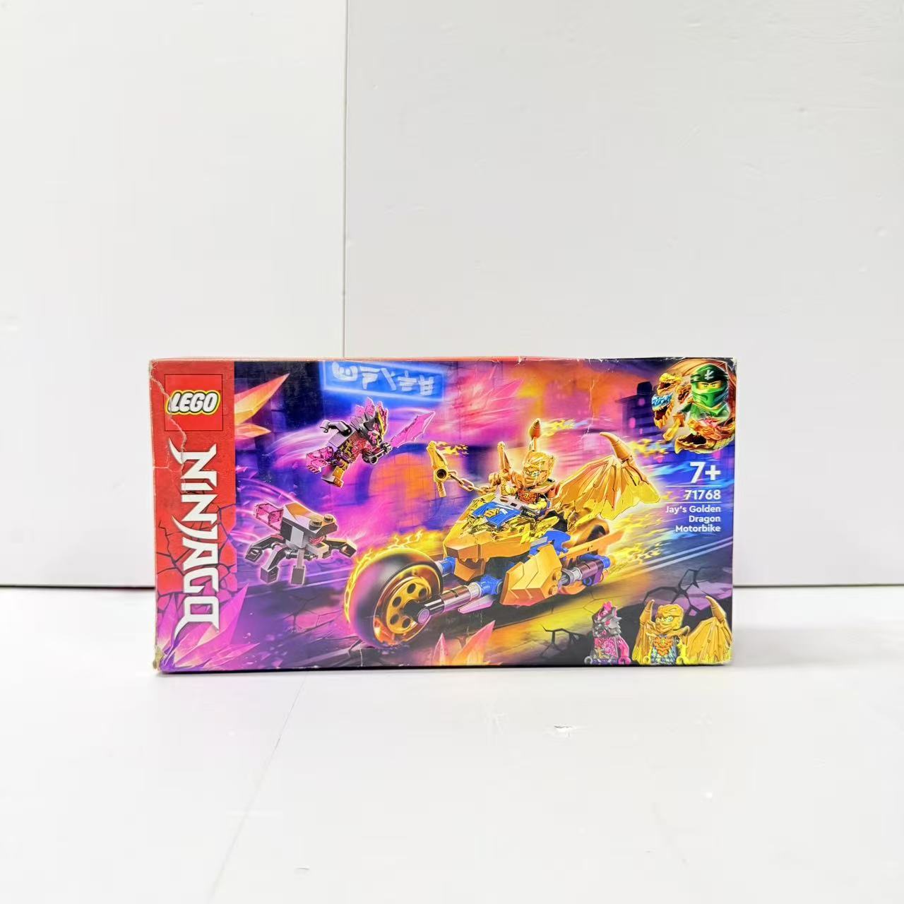 （二手）乐高LEGO幻影忍者系列71768杰的黄金神龙摩托车积木玩具图片