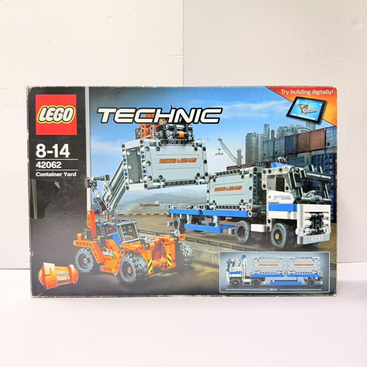 （二手）乐高LEGO正品 42062 科技机械组 集装箱工程车 货柜码头