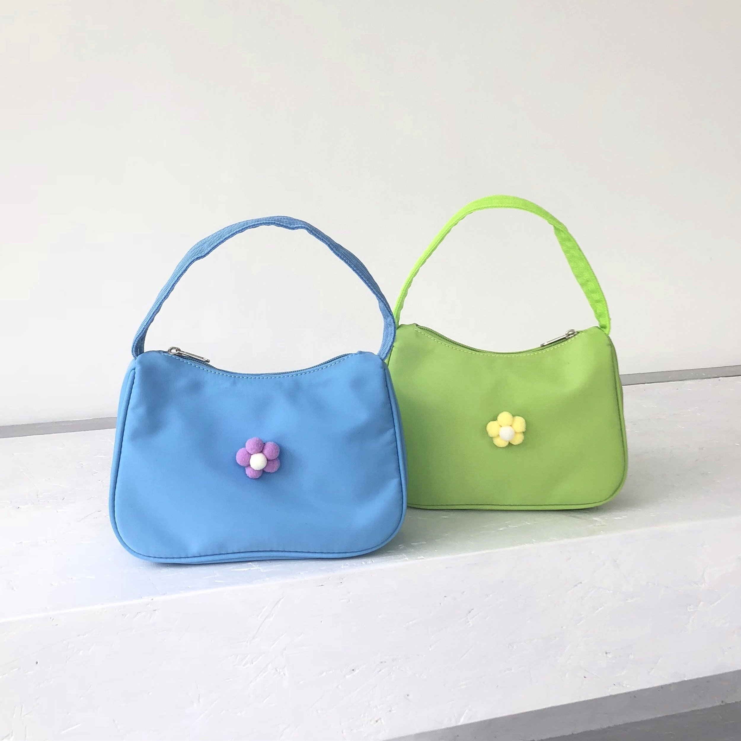 定制花朵泫雅风hobo腋下包改造包2020新款潮牌法棍包女手提包