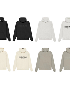 FOG Fear Of God Essentials背后LOGO套头复线高街21新款帽衫卫衣