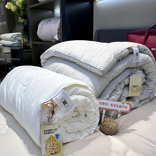 60支全棉大豆蛋白纤维被春秋被5斤四季 被加厚冬被8斤双人抗菌被芯