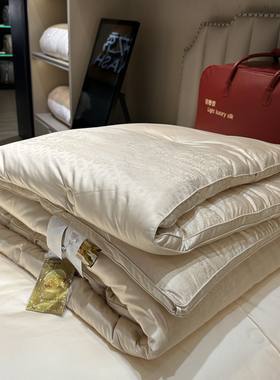 商场80s天丝棉100%桑蚕丝双萃大豆纤维冬被加厚保暖棉被芯8斤9斤