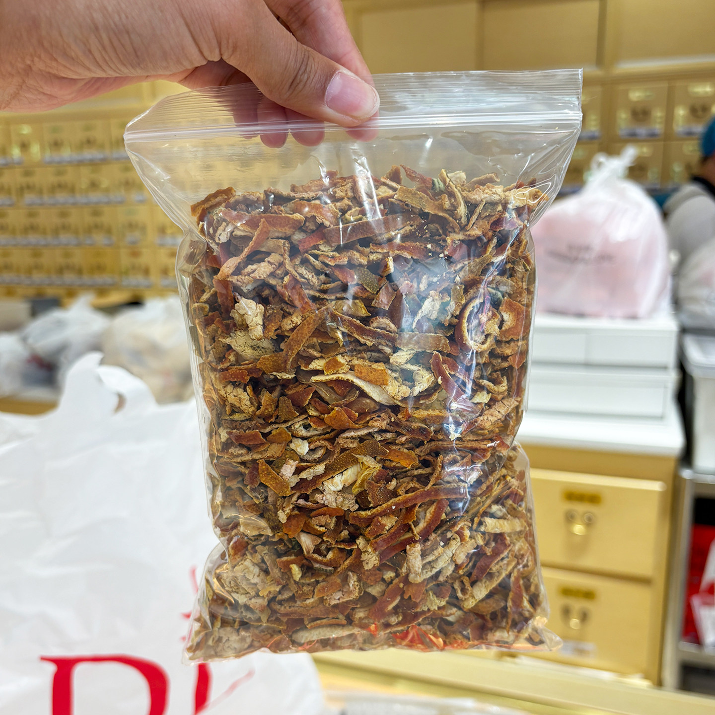 胖东来代购 散装陈皮250g 泡水喝家用煲汤橘皮养生泡茶陈皮丝干货
