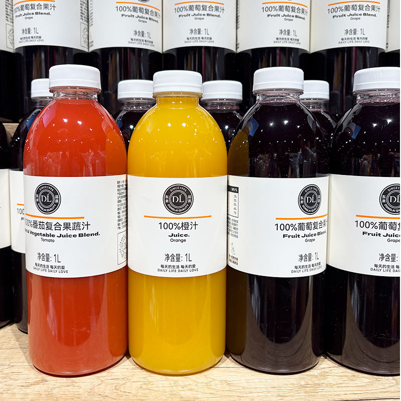 胖东来代购100%葡萄混合果汁1L