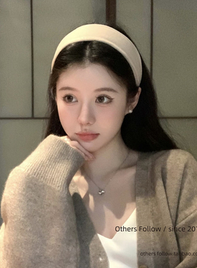 【Follow】发箍女2025新款小众百搭气质宽边发箍韩系洗脸头箍发饰