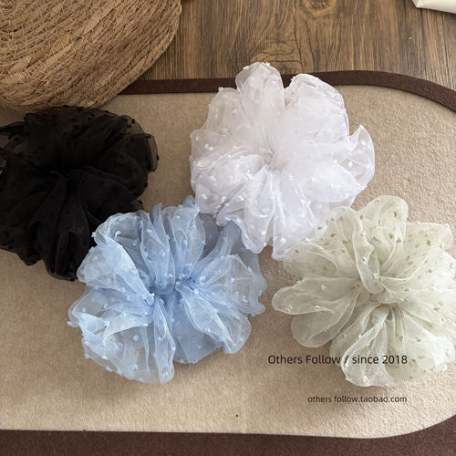 韩国同款蓬蓬纱甜美少女感发圈