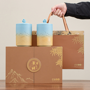 高档野生黄精片包装盒空礼品盒一斤装九晒九制黄精礼盒空盒子批发