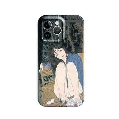 浮世绘复古少女适用iPhone16promax苹果15畅享80华为p70荣耀300菲林手机壳红米k60note13vivos20iqoo12x200软