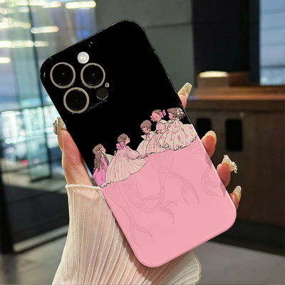美人鱼公主手机壳适用iphone15苹果16promax艺术13手绘12ins风vivoX200华为mate70全包软荣耀300小米15手机壳