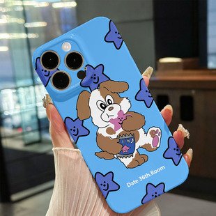新款 星星狗适用13手机壳iphone16ProMax15保护套菲林可爱苹果14p