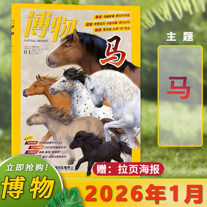 博物杂志2026全年1-12月现货订阅