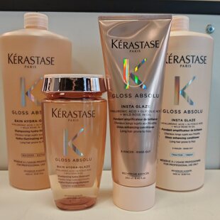 现货卡诗新款Gloss Absolu水润光泽釉彩玫瑰香洗发水护发素1000ml